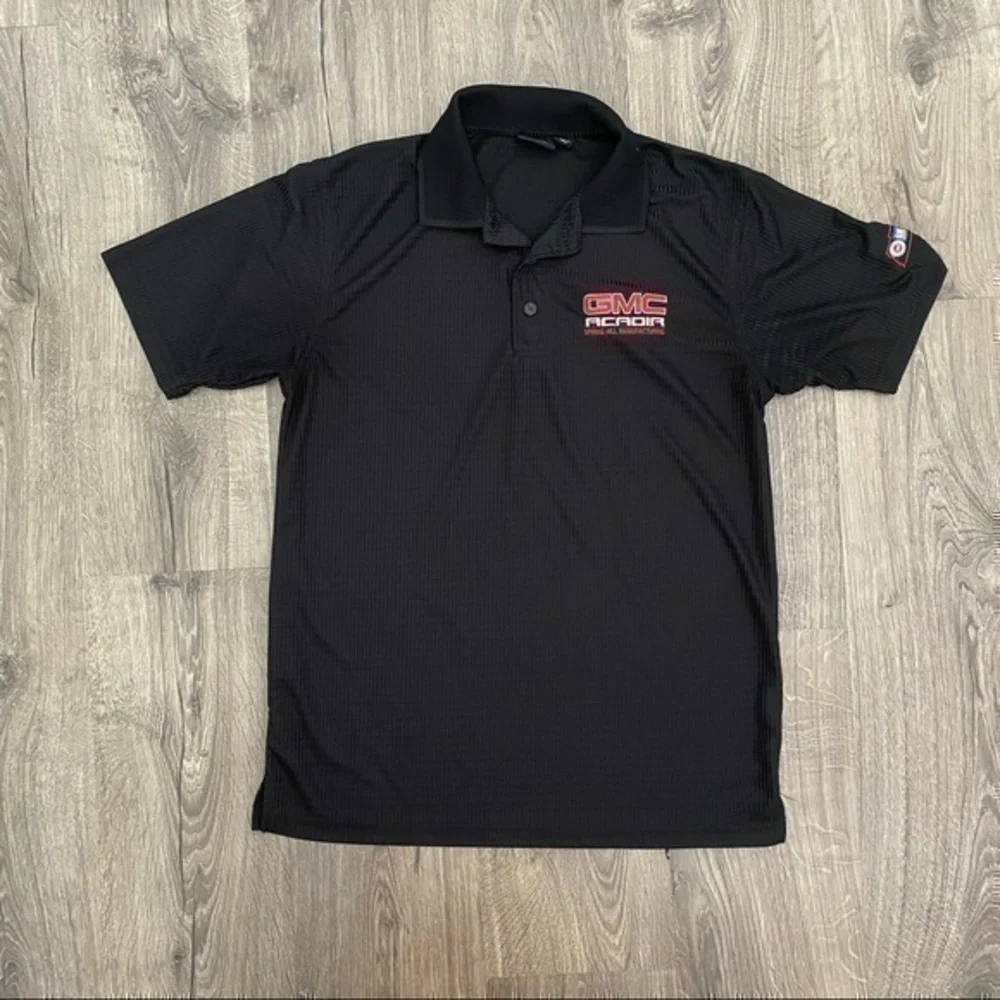 GMC Mens medium black polo